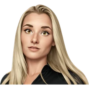blonde girl portrait in focus sticker