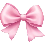 light pink ribbon bow sticker