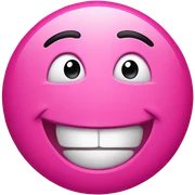 Pink emoji  sticker