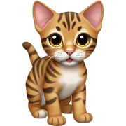 Bengal kitten sticker