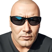 stylish male portrait with sunglasses sticker