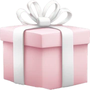 Light pink Christmas gifts under a white Christmas tree  sticker