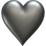 Metal vintage heart sticker