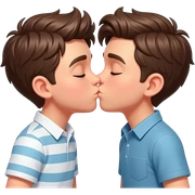 Unos chicos besandose sticker