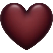 dark red heart sticker