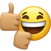 Excited thumbs up sticker