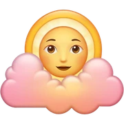 morning sky sunrise, soft pastel colors, glowing sun, gentle clouds sticker