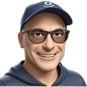 smiling boy in baseball cap sticker