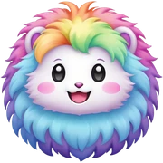 pastel rainbow kawaii creature  sticker