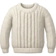knitted white sweater  sticker