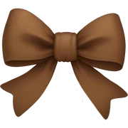 brown bow sticker