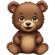 Baby bear sticker