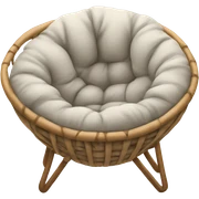 Cozy warm papasan chair sticker
