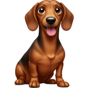 sausage dog sticker