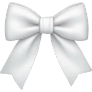 white bow sticker