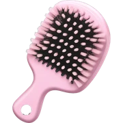 A soft pink hairbrush sticker