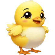 Little cute chick  sticker