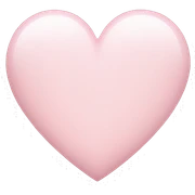 Pale pink heart sticker
