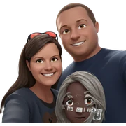 smiling girl and boy selfie sticker