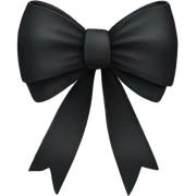 Black bow sticker