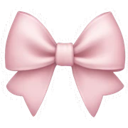 Light pink bow sticker