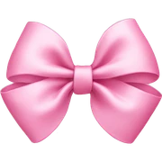 Baby pink bow sticker