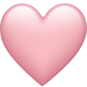 light pink heart sticker