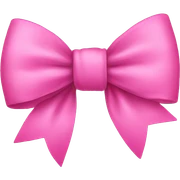 Pink bow sticker