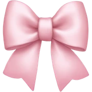 light pink bow sticker