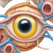 Eye cross section  sticker