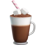 cocoa drink with marshmallows  sticker