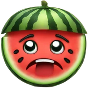 Angry watermelon sticker