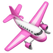 pink airplane sticker