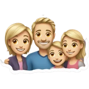 happy family  sticker