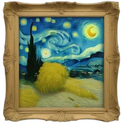 van gogh happy sticker