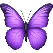 Purple butterfly  sticker