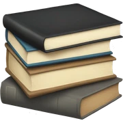neutral stack of books sticker