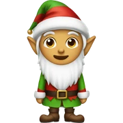 Christmas elf sticker