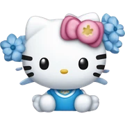 Hello kitty blue 💙 sticker