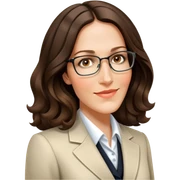 Brunette with medium wavy hair in professional attire sticker