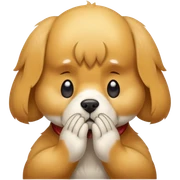 Dog praying  sticker