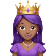Princesa morada sticker