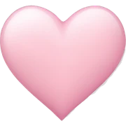 light pink heart  sticker