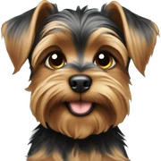 Yorky puppy sticker