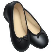 black ballet shoe sticker