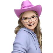 happy girl in stylish hat sticker