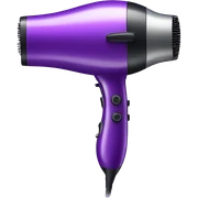 Realistic purple hair dryer isolated  sticker