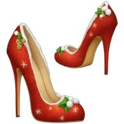 chirstmas-high-heel-shoes sticker