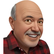 old man in plaid shirt sticker