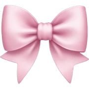 light pink bow sticker
